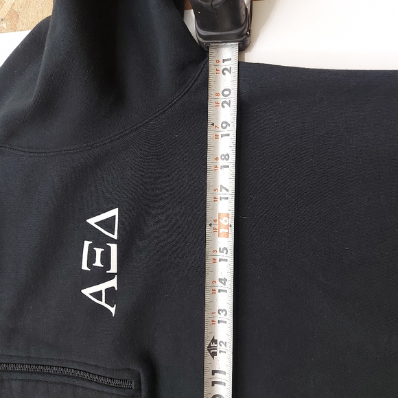 Alpha Xi Delta Gold Leaf 1/4 Zip Pullover - Picture 6 of 11